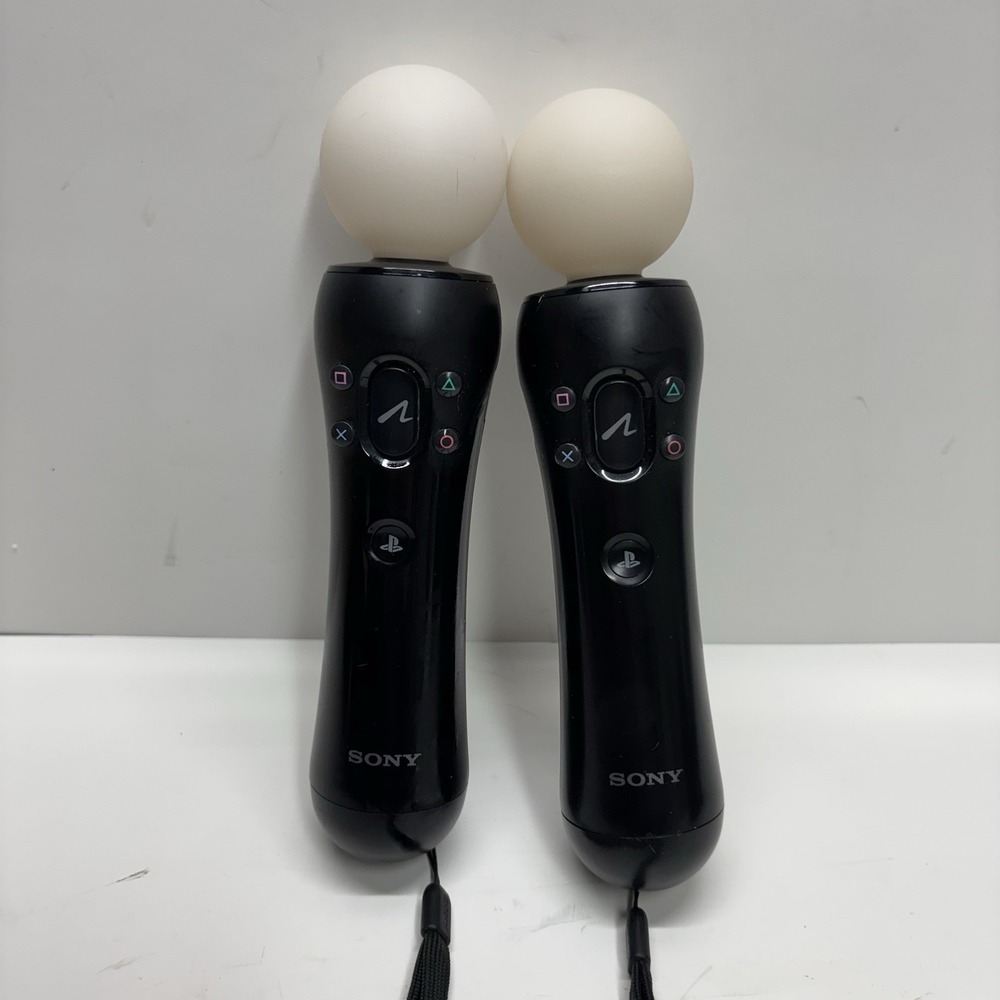 Lot Of 2 Sony PlayStation 3 4 Move Motion Controllers - CECH-ZCM1U PS3 PS4 VR